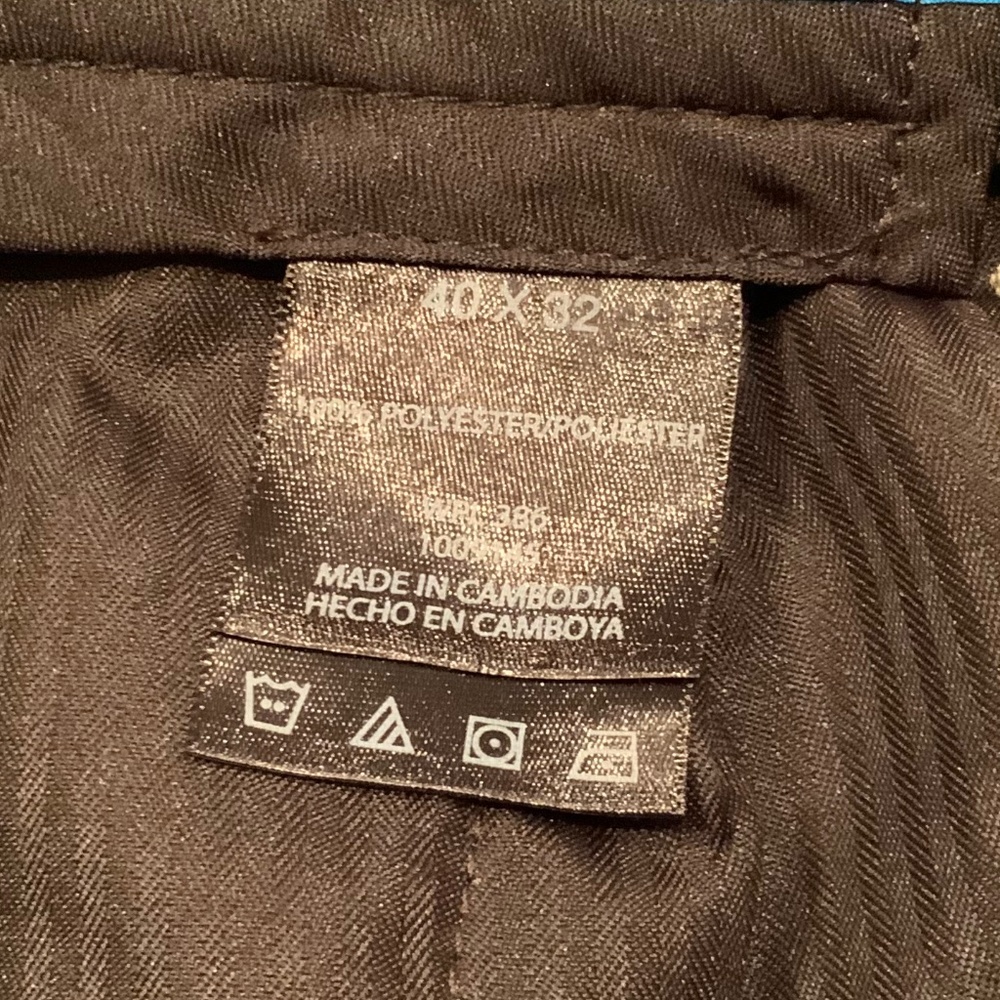Haggar Mens Pants, Sz 40x32, Medium Brown - Picture 3 of 4